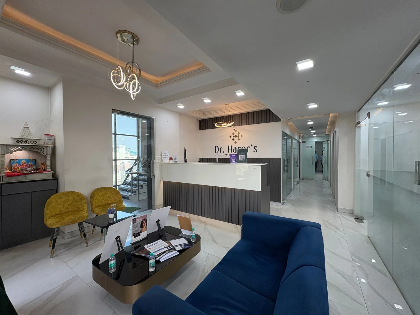 فضای مدرن و آرام کلینیک زیبایی شایلین