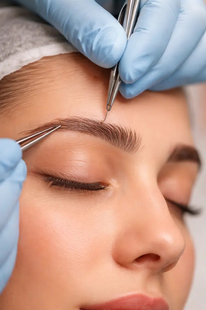 کاشت ابرو با طراحی طبیعی